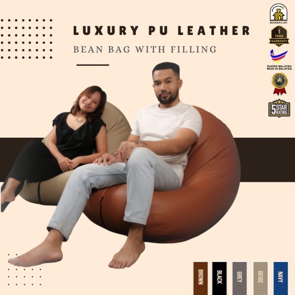 PU Leather Bean Bag Sofa