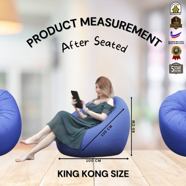 Single Layer King Kong Bean Bag Sofa - Image 5